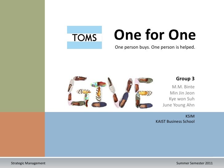 toms shoes one for one