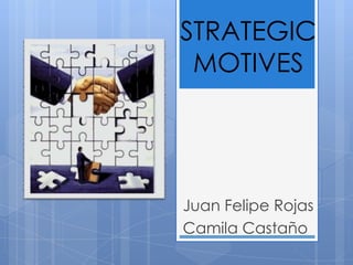 STRATEGIC
 MOTIVES




Juan Felipe Rojas
Camila Castaño
 