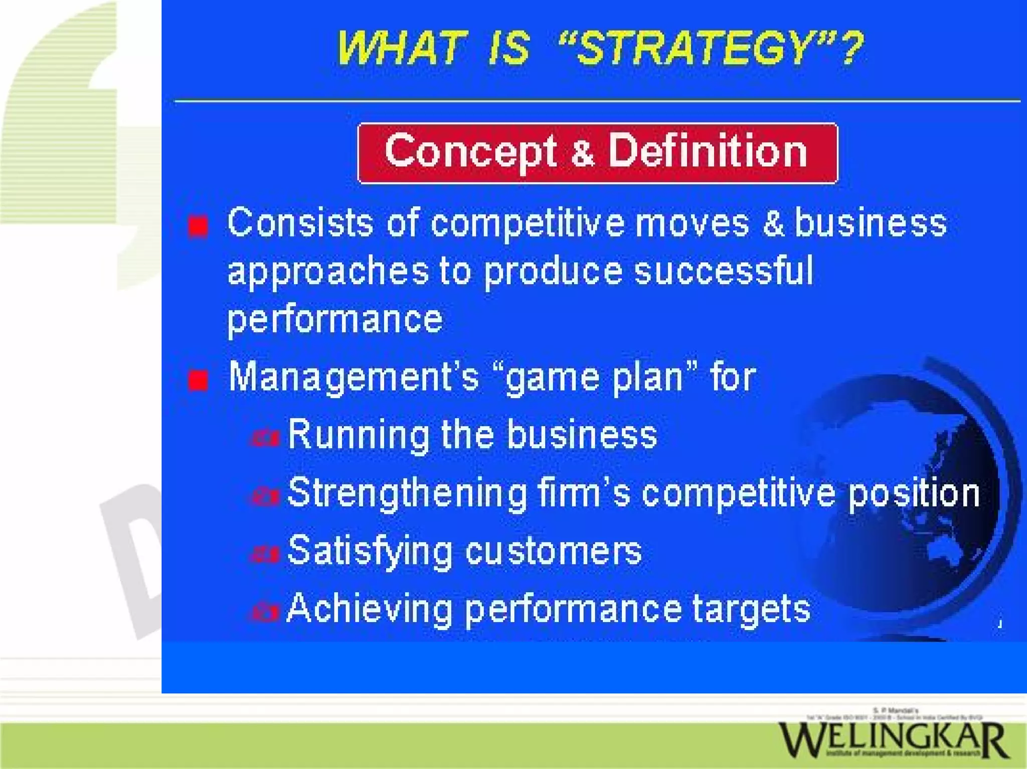 Strategic Operations Management
 
