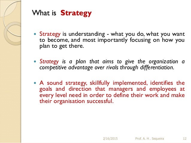 define strategic planning