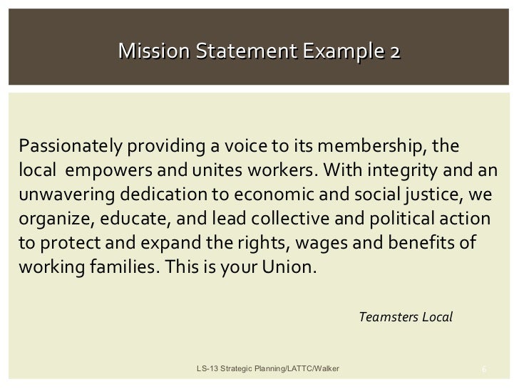 leadership vision statement examples