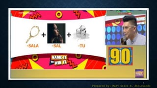 3
Prepared by: Mary Grace B. Anticuando
 