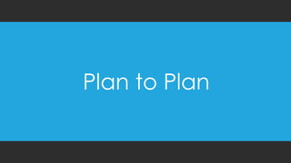Plan to Plan
 