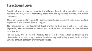 Strategic Planning and Levels of Strategy | PDF