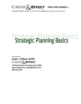 A step by step plan to nonprofit strategic planning