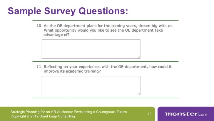 planning survey