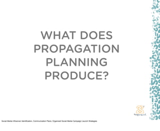 WHAT DOES
                                    PROPAGATION
                                      PLANNING
                 ...