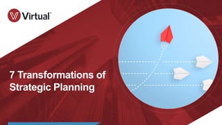 7 Transformations of
Strategic Planning
 