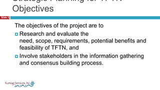 Define requirements, challenges and opportunities