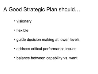 Strategic Planning Workshop