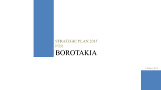 STRATEGIC PLAN 2015
FOR
BOROTAKIA
©Zulker 2014
 