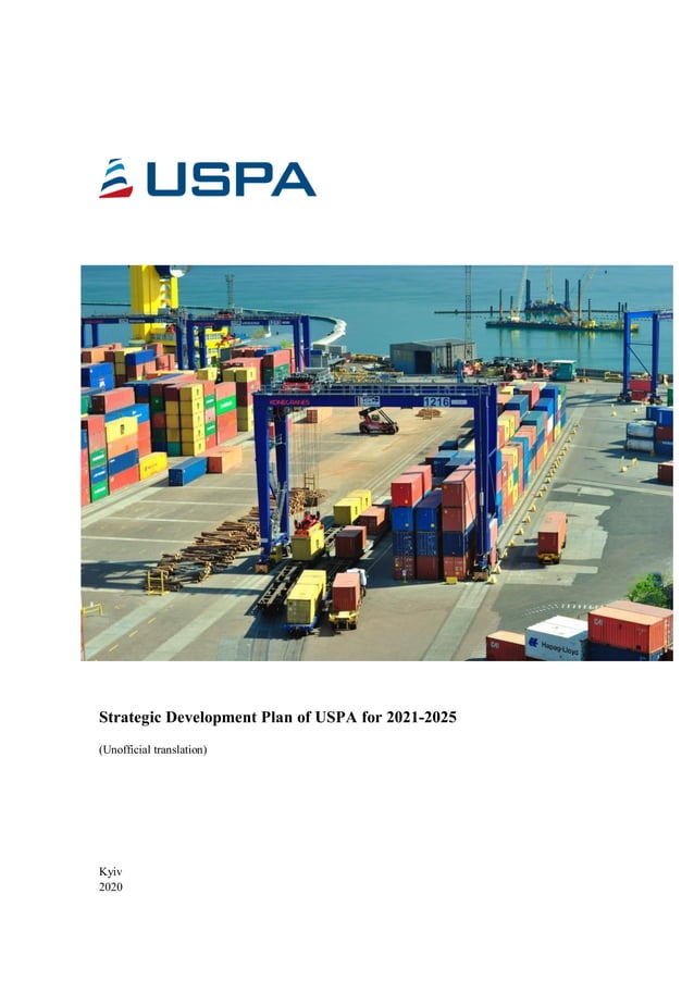 Strategic Development Plan of USPA for 20212025 (unofficial Strategic Development Plan of USPA for 20212025 (unofficial