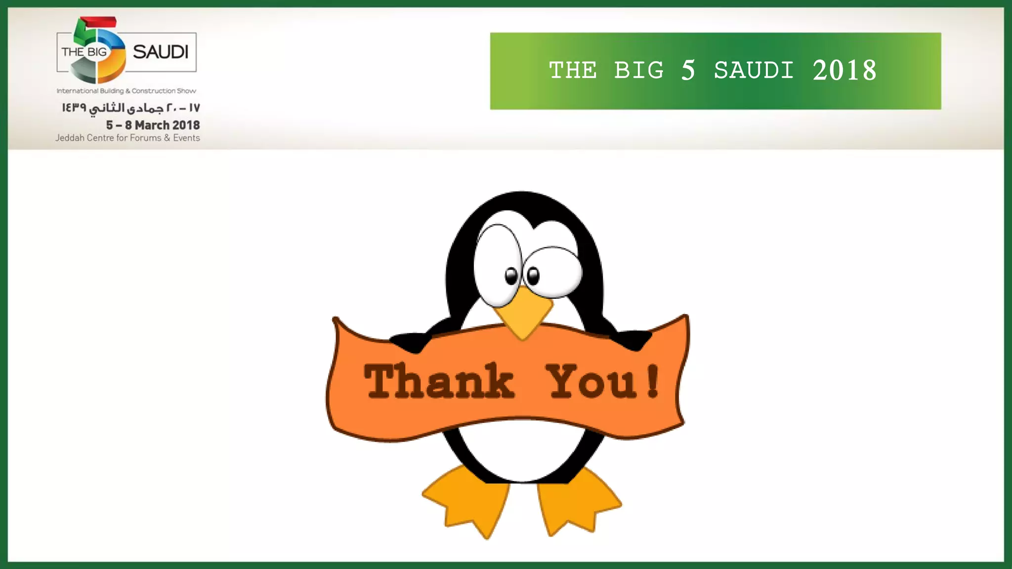 THE BIG 5 SAUDI 2018
 