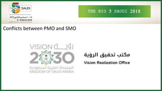 THE BIG 5 SAUDI 2018
Conflicts between PMO and SMO
 