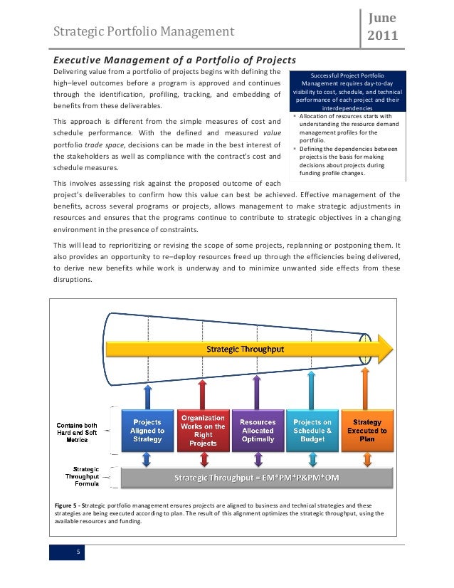 Strategic portfolio management