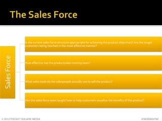 Sales	
  Force	
  

Is	
  the	
  current	
  sales	
  force	
  structure	
  appropriate	
  for	
  achieving	
  the	
  produ...