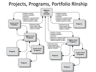 Projects, Programs, Portfolio Rlnship
 