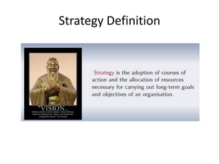 Strategy Definition
 