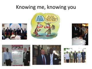 Knowing me, knowing you
 