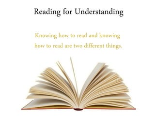 Reading for Understanding
 