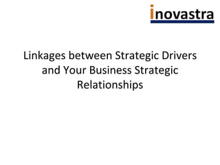 Linkages between Strategic Drivers and Your Business Strategic Relationships 