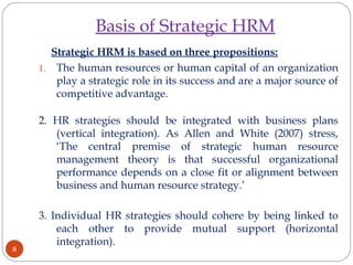 Strategic Role Of Hr