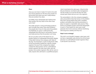 Strategic Role - Product Management