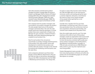 Strategic Role - Product Management