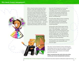 Strategic Role - Product Management