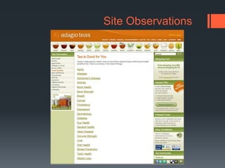 Site Observations