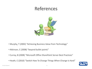 References31© Hank Edwards Murphy, T (2002) “Achieving Business Value from Technology”