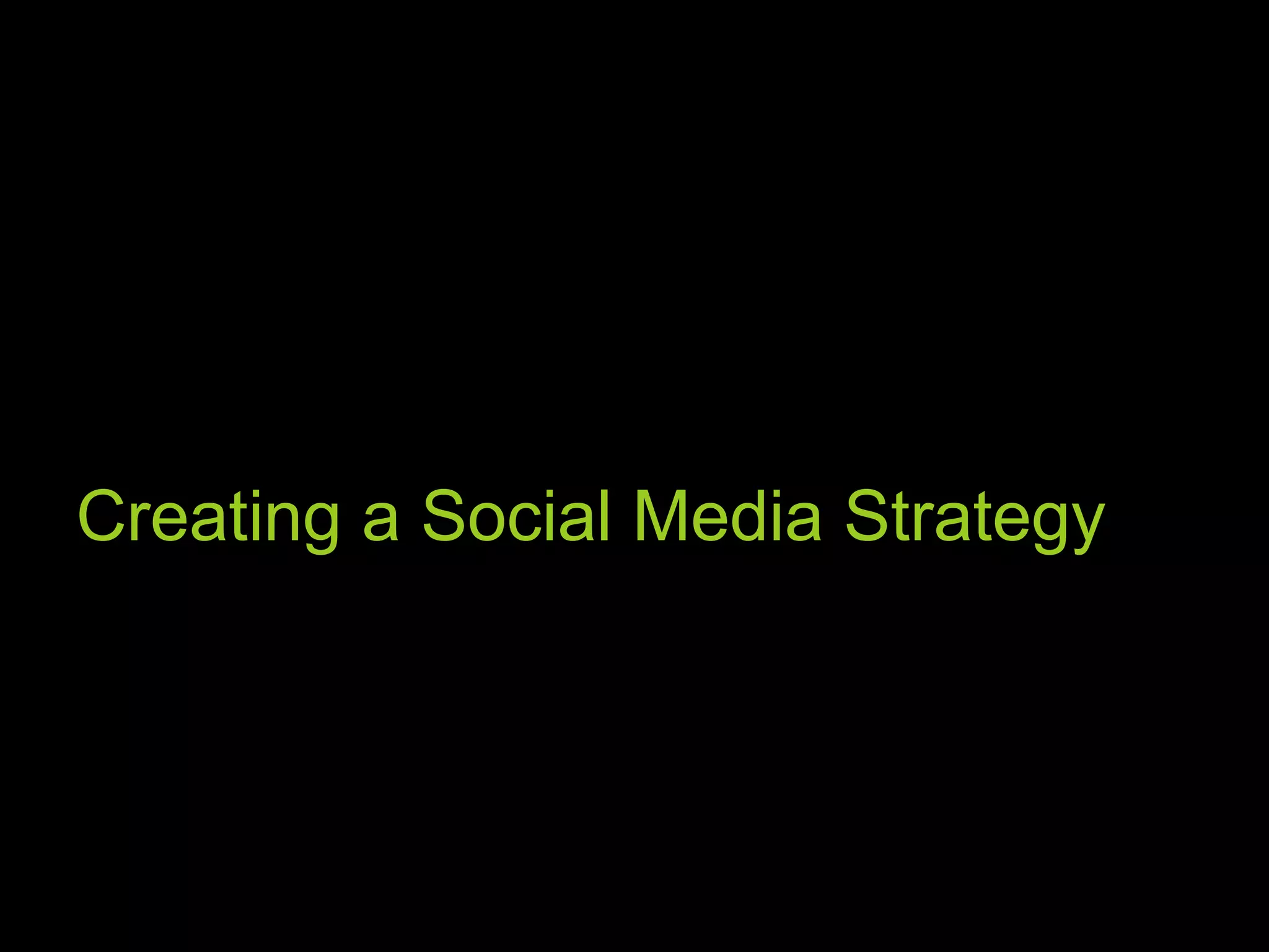 Creating a Social Media Strategy 
