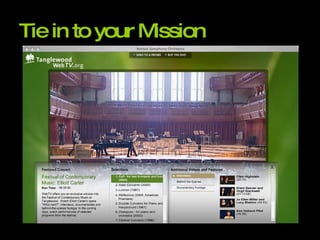 Tie in to your Mission 