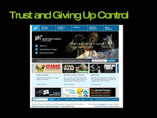 Trust and Giving Up Control 