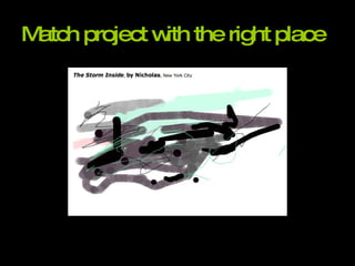 Match project with the right place 