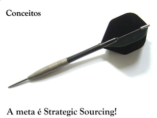 A meta é Strategic Sourcing!
Conceitos
 