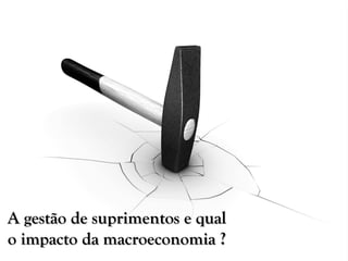 A gestão de suprimentos e qual
o impacto da macroeconomia ?
 