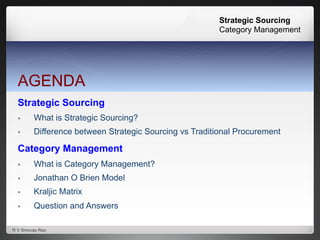 Strategic sourcing vs Category mgmt April 2017 | PDF