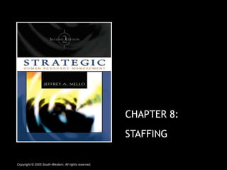 CHAPTER 8:
STAFFING
Copyright © 2005 South-Western. All rights reserved.
 