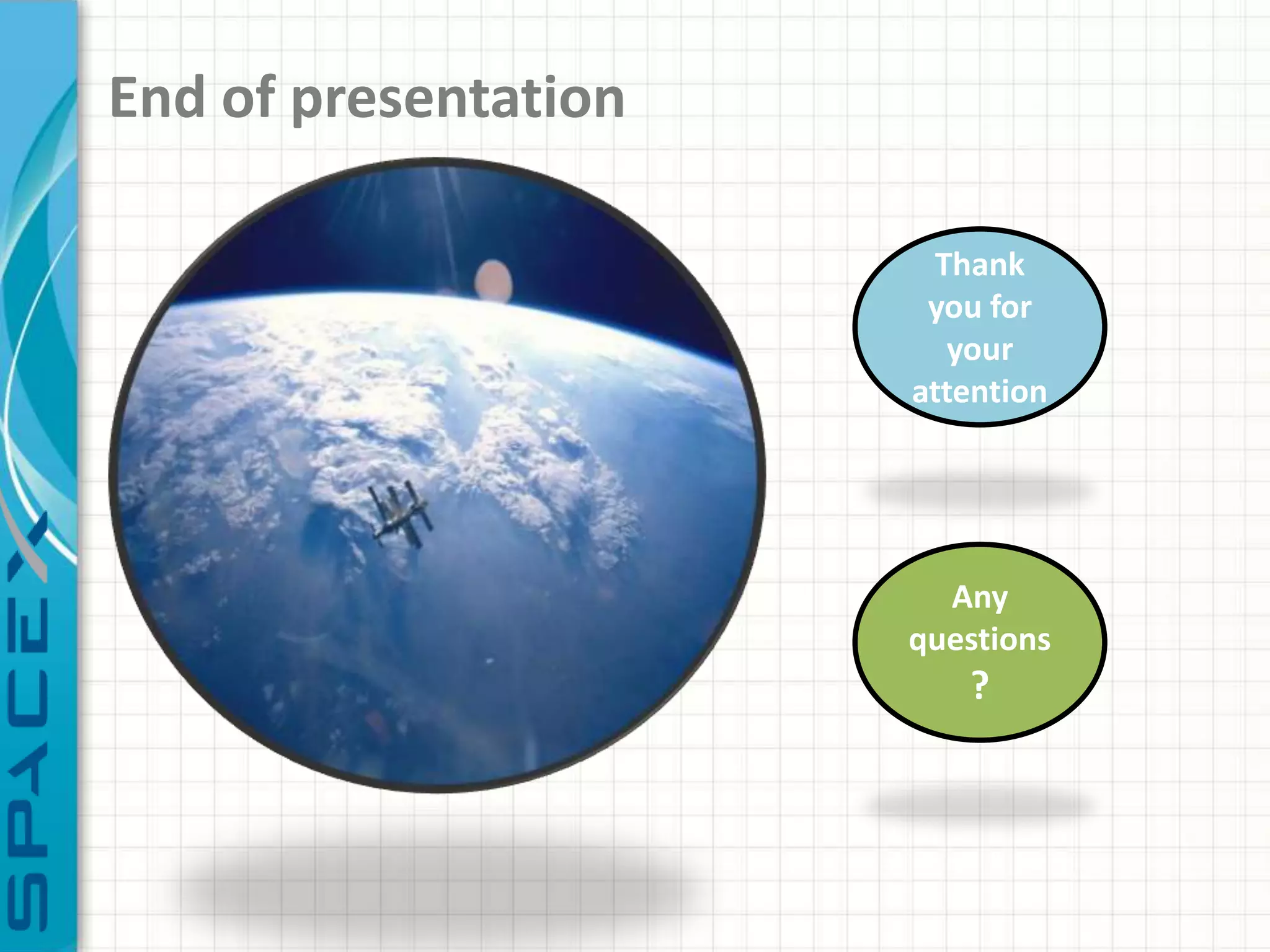 End of presentation

                        Thank
                       you for
                         your
                      attention




                        Any
                      questions
                         ?
 