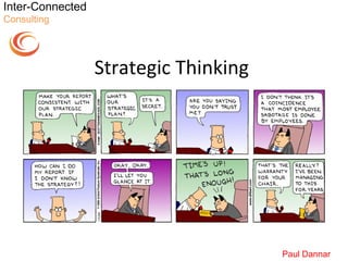 Inter-Connected
Consulting




                  Strategic Thinking




                                       Paul Dannar
 