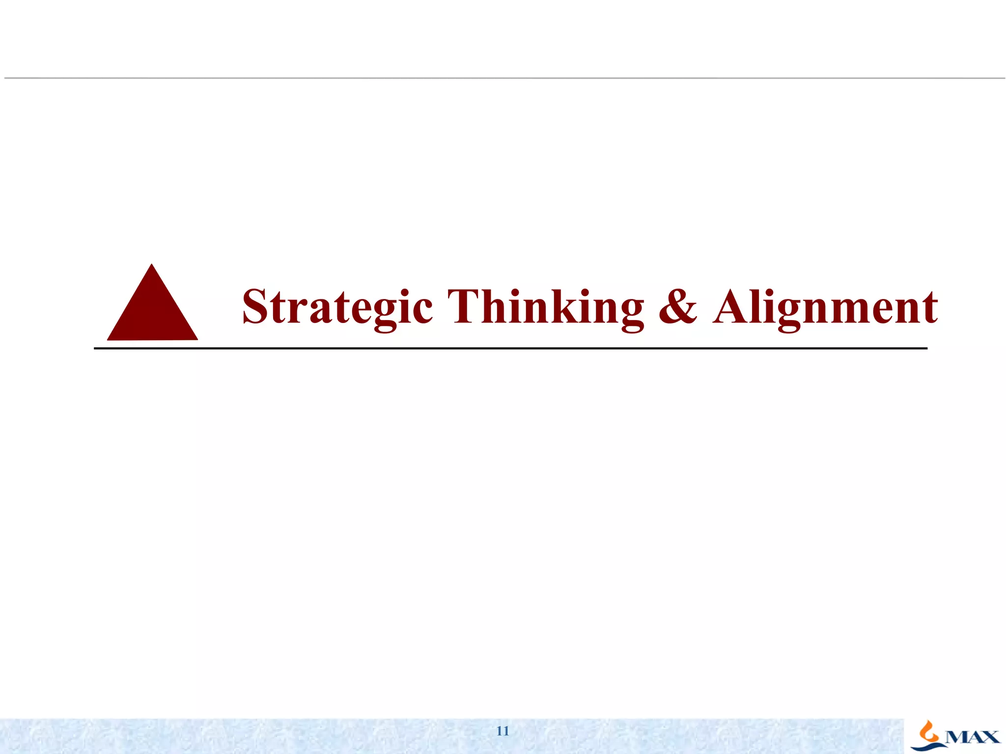 Strategic Thinking & Alignment 