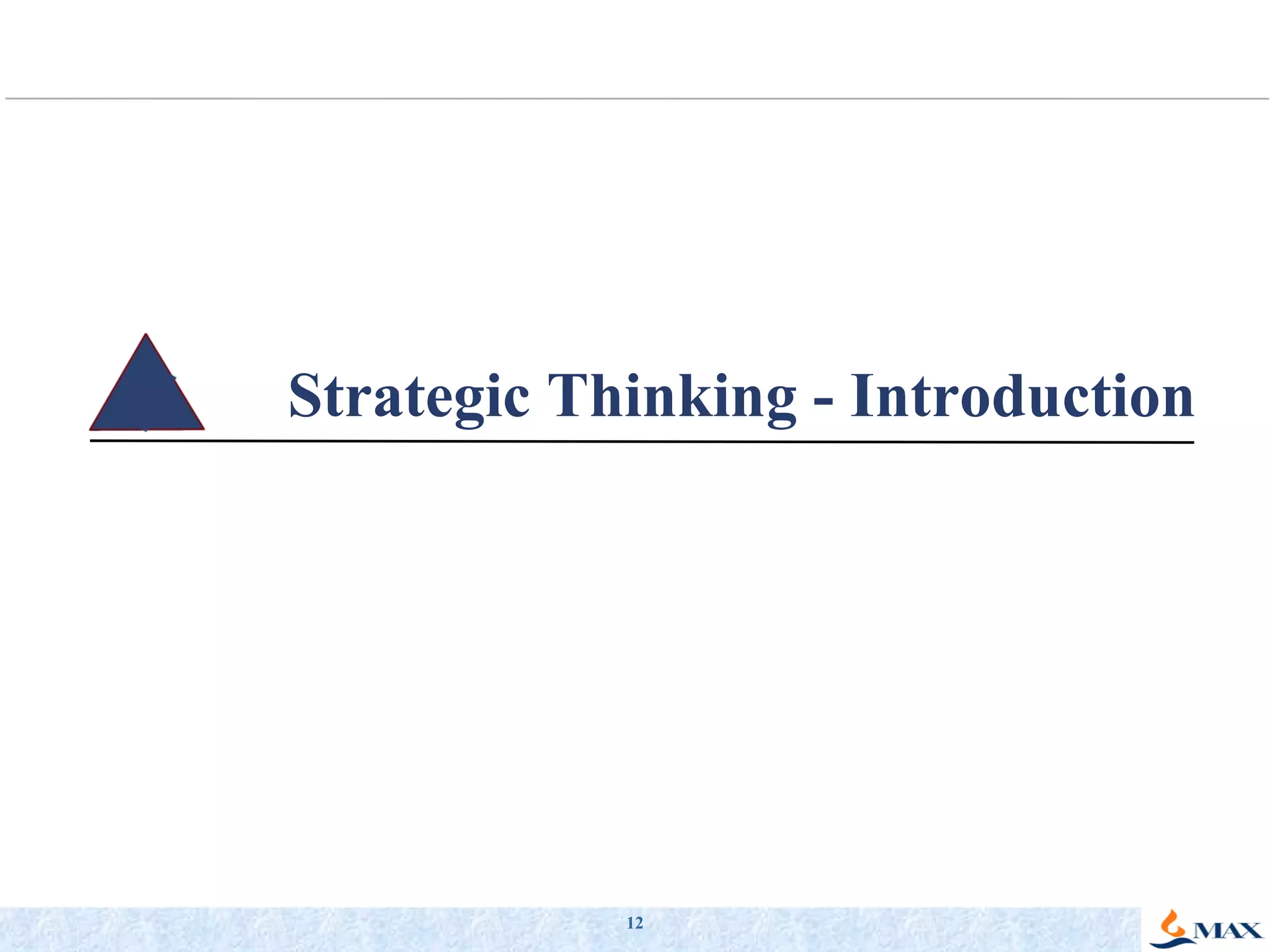 Strategic Thinking - Introduction 