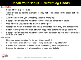 Leader Less Discussion Thinking Routine Strategic thinking skills for educational leaders | PPTX
