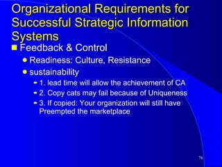 Strategic use of information systems | PPT