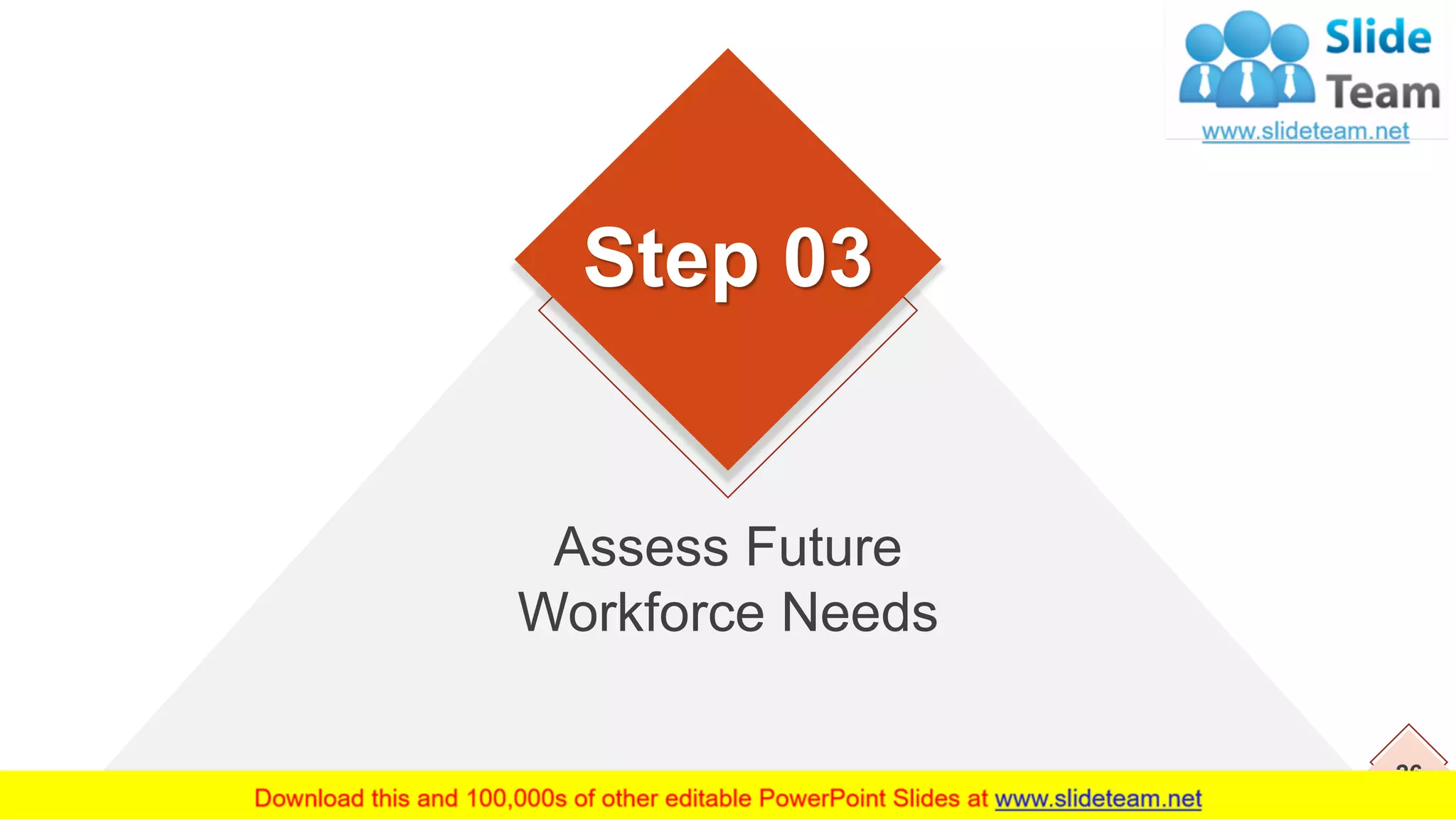 26
Assess Future
Workforce Needs
Step 03
 