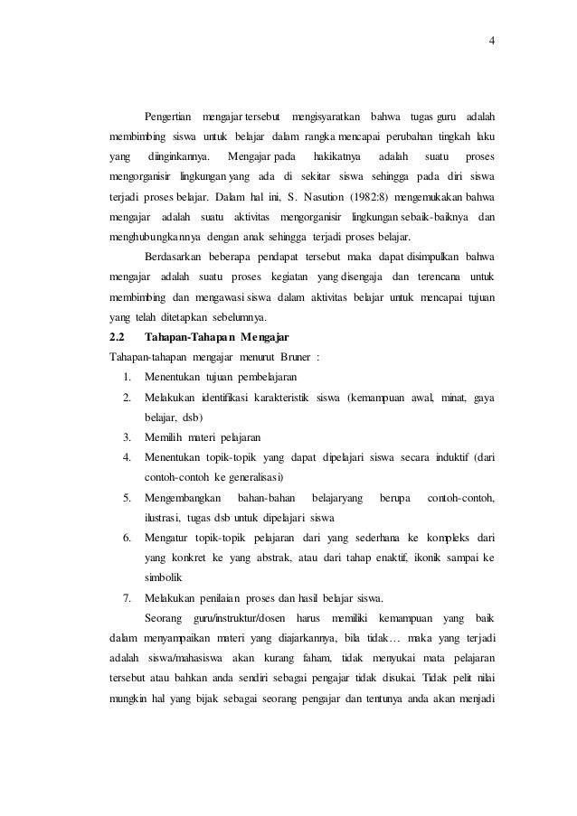 makalah Strategi dan tahapan mengajar