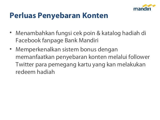 Strategi digital bank mandiri 2013