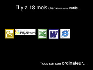 Il y a 18 mois   Charlie  utilisait ces  outils  ….. Tous sur son  ordinateur …. 