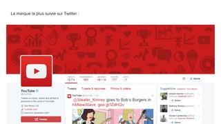 La marque la plus suivie sur Twitter :
 